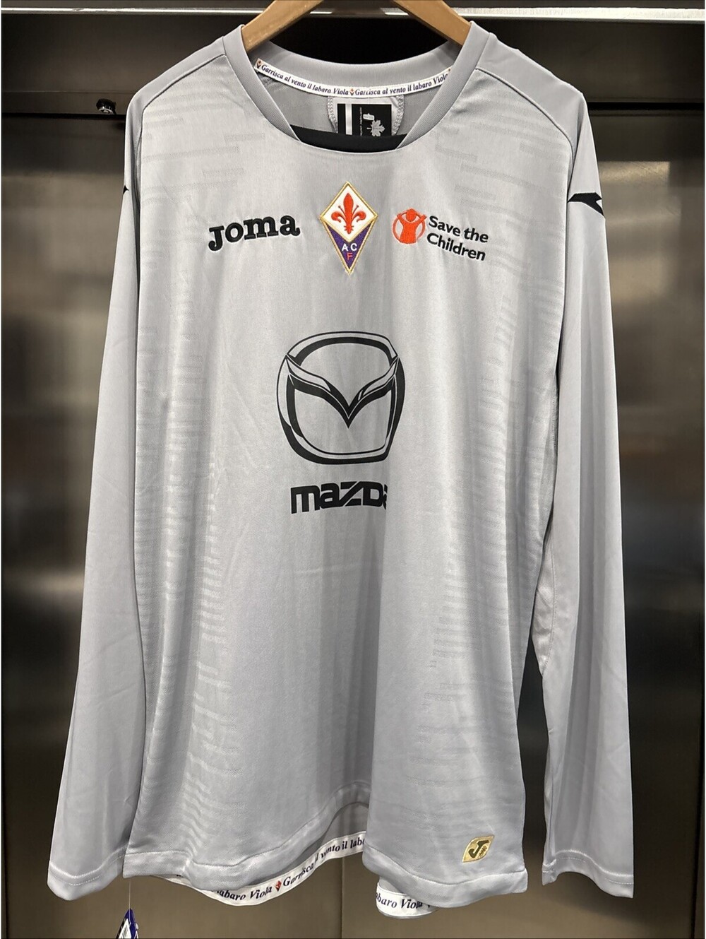 Vintage 00’s BNWT Grey Fiorentina Long Sleeve Soccer Kit Jersey Sz XXL